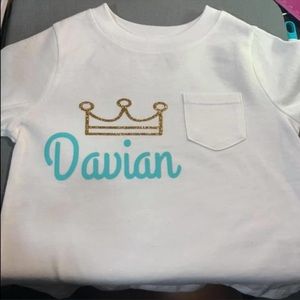 Personalized infant shirt